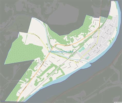 Map of Powhatan Point village - Thong Thai Real