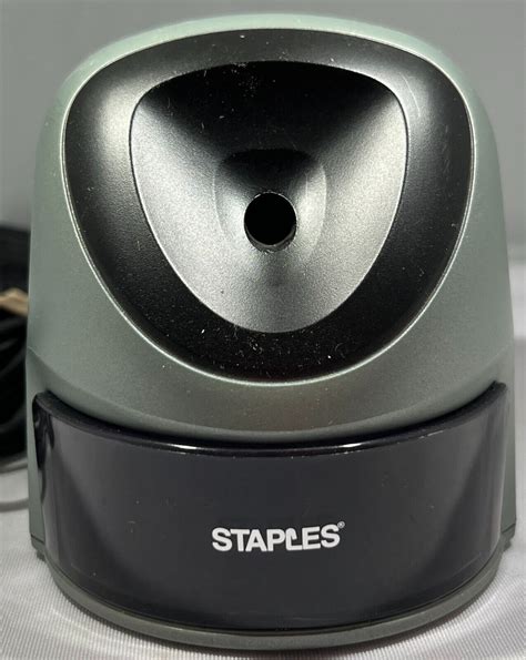 Staples Electric Pencil Sharpener Graysilver 34462 Ebay