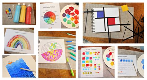 paint  color wheel art lesson  children nurturestore