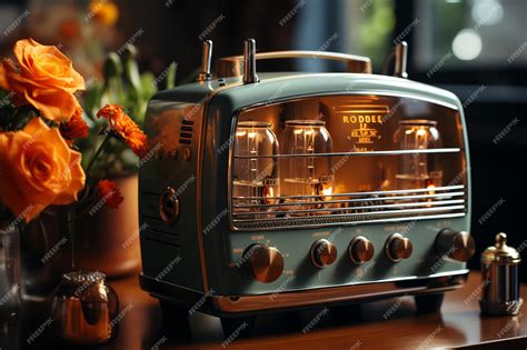 Premium AI Image | A retrostyle radio