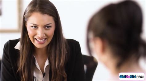 Ebony Brand Consultant Licks And Fingers Busty Lesbian Owner