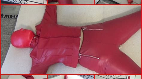 My Amateur Bondage June 23 2022 Spread Eagle In Red Leather And Bondage Hood Bondageangel