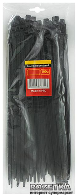 Хомут Intertool пластиковый 7.6х350 мм Черный (TC-7636) – фото, отзывы ...