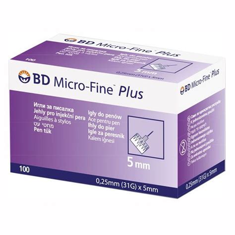 BD Micro Fine Plus igły do penów insulinowych 31G 0 25 x 5mm 100