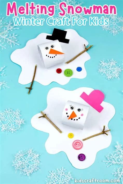 Fun Melting Snowman Craft For Kids Kids Craft Room