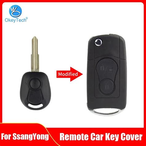 OkeyTech-2-Buttons-Modified-Flip-Folding-Remote-Car-Key-Case-For ...