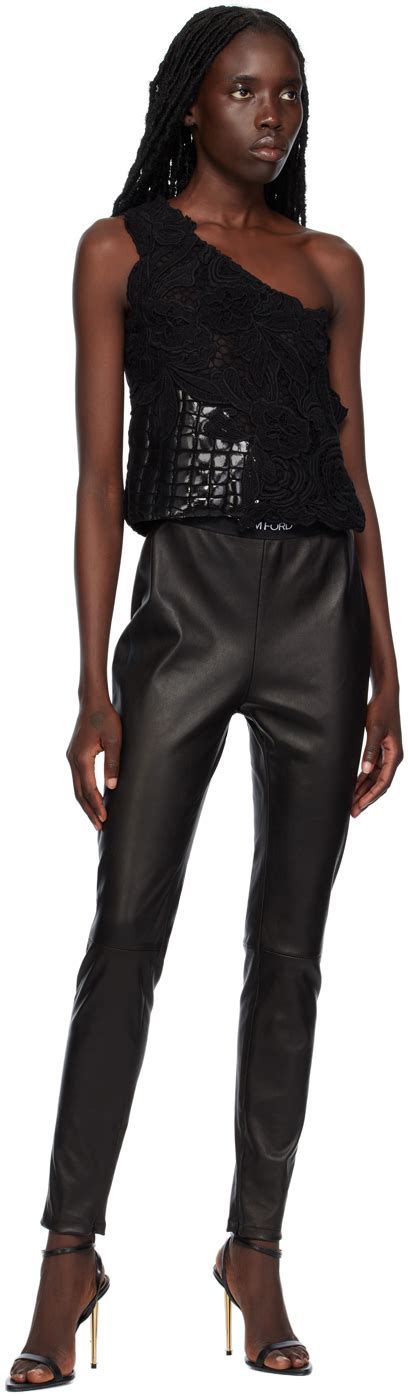 Tom Ford Black Padlock Pointy Naked Sandals Tom Ford