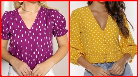 Blusas Sencillas De Moda Primavera Verano 2022 Blusas De Moda 2022