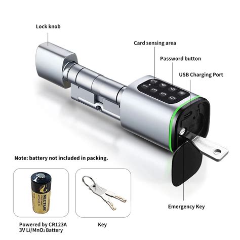 Euro Standard Smart Cylinder with TTlock Tuya Bluetooth Adjustable ...