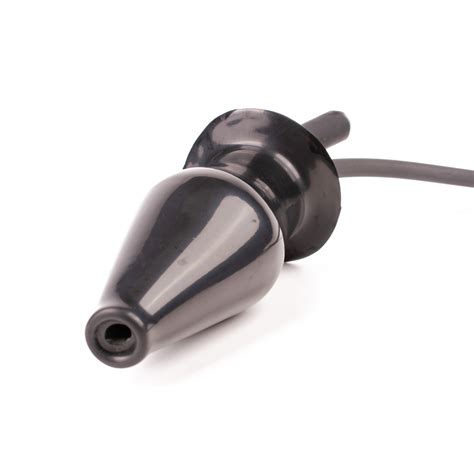 Rubberfashion Latex Butt Plug Enema Anal Plug XL Inflatable With Pump And Hose Connection Anal