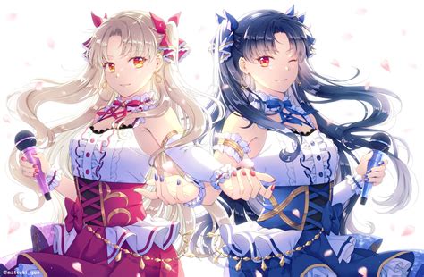 Long Hair Blonde Twins Anime Anime Girls Fate Series Fate Grand Order Ereshkigal Fate