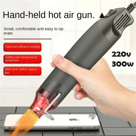 Hot Air Dryer Gun Blower Heat Gun Mini Heavy Duty Nozzle Plastic Seal Soldering Phone Repair