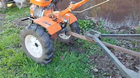 Как устроено прицепное на мотоблок. Автомобильный прицеп к мотоблоку. # ...