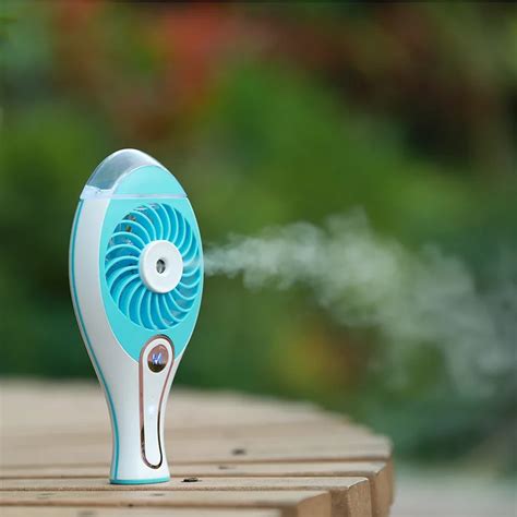 Grtco Mini Usb Water Mist Fan Portable Handheld Rechargeable Humidifier