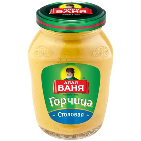 Горчица Дядя Ваня «Столовая» 140 мл — купить в интернет-магазине ОНЛАЙН ...