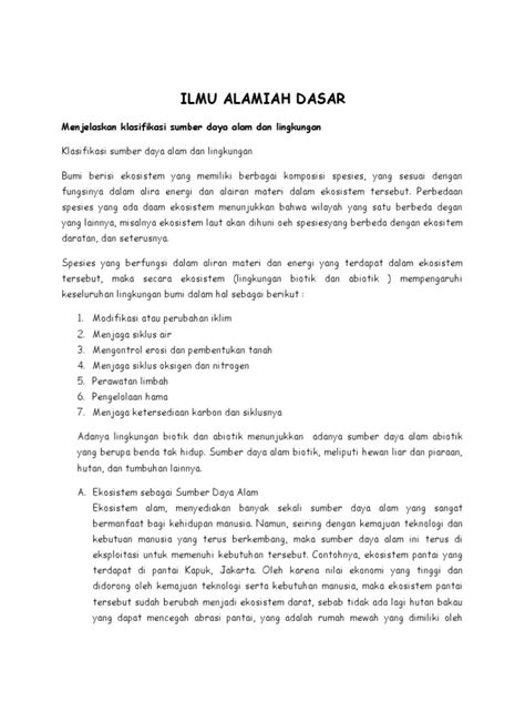Ilmu Alamiah Dasar Pdf