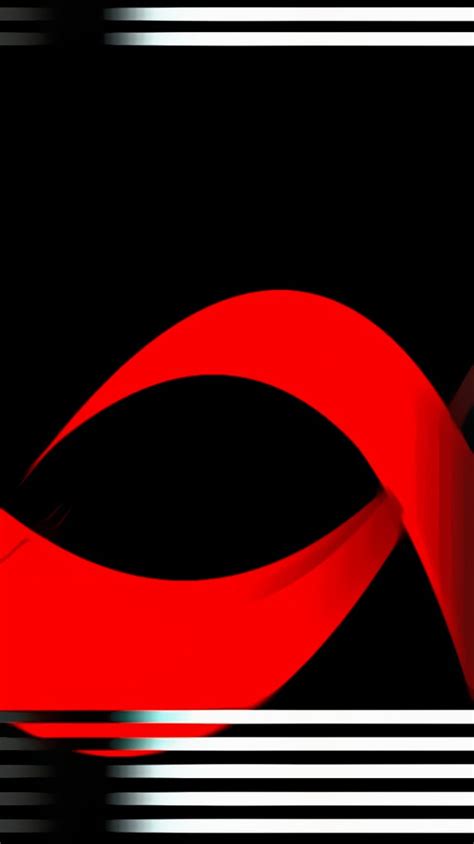 Black Silver Red Neon Digital Amoled Curves Material Modern