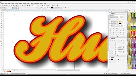 Efeito Em Texto Corel Draw Tutorial Youtube