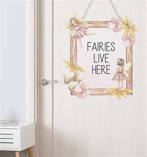 Fairy Door Sign Decal Ginger Monkey