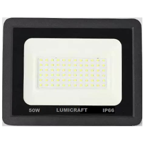 Reflector LED 50W Exterior Multivoltaje SMD Luz Blanco Frío Lumicraft