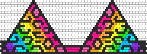 Rainbow Leopard Bikini Bead Pattern Peyote Bead Patterns Misc Bead Patterns