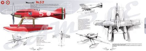 Macchi M52 Flying Boat Aircraft Art Aviation