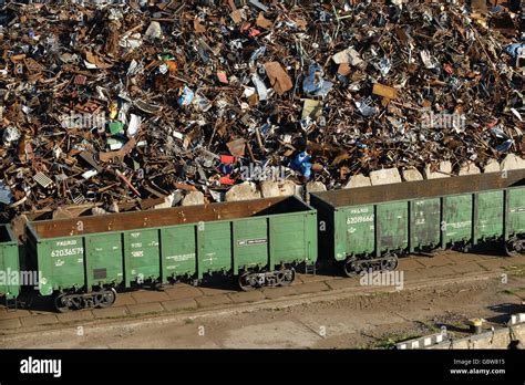 Scrap metal, commercial port, St Petersburg, Russia Stock Photo - Alamy