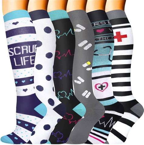 Medical Grade Compression Socks 6 Pairs - Etsy
