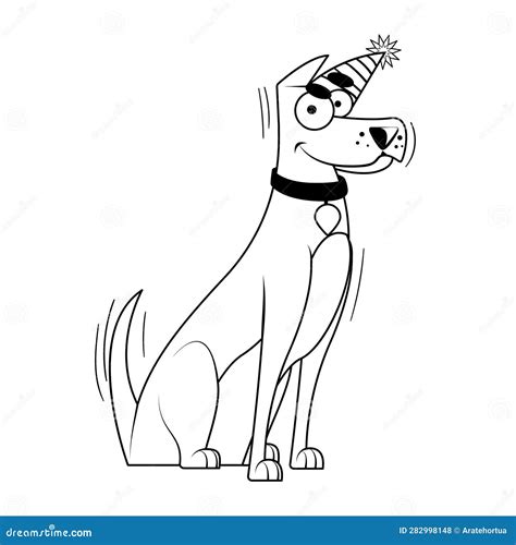 Vector Cartoon Great Danes Character Isolated Illustration Stock Vector