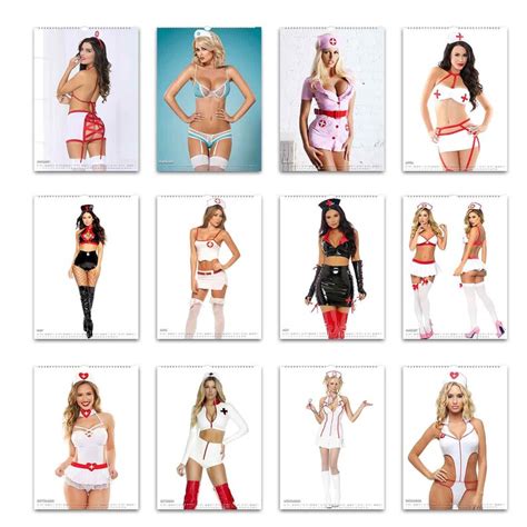 Sexy Nurses Hot Pinups 2024 Calendar Slim Dates Personalised Etsy UK