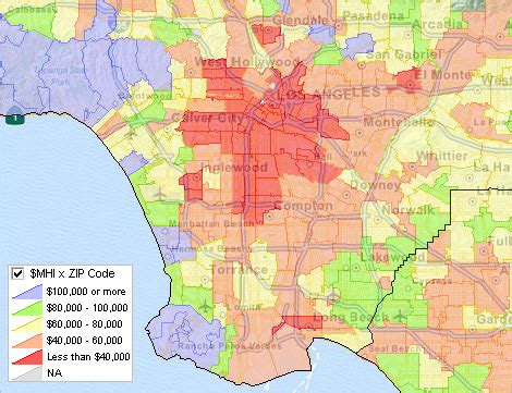 Los Angeles Zip Code Map Free - United States Map