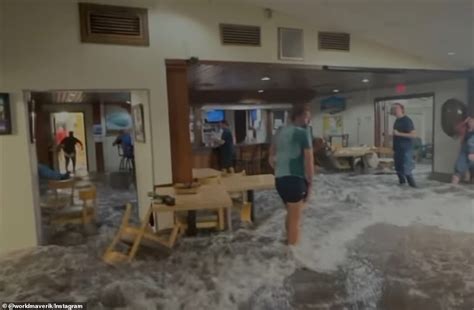 Terrifying Moment Freak Wave Smashes Down In The Marshall Islands