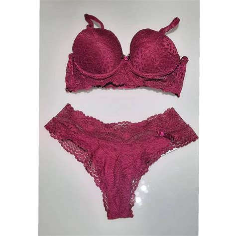 Conjunto De Lingerie Sexy Renda Lingerie Feminina Amor Amasso Nunca Usado 59103379 Enjoei
