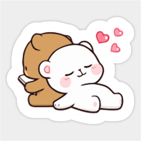 Milk & Mocha Bear 2 Sticker | Milkandmocha | Sticken, Plotten, Umarmung