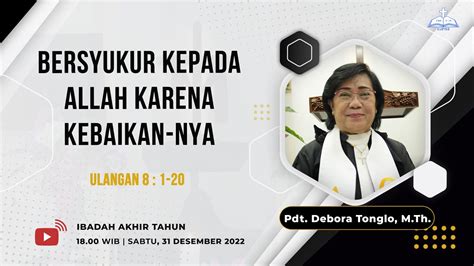 Live Streaming Ibadah Akhir Tahun Perjamuan Kudus GPSI PKA 31