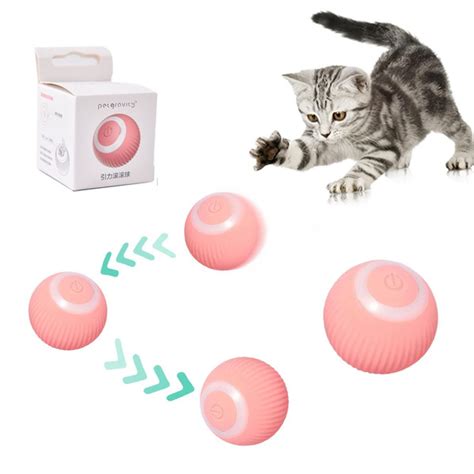 Умная интерактивная игрушка мяч для кошек собак Smart Rotating Ball ...