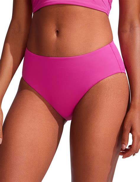 Bikini Bottoms For Women Mid Rise Full Coverage Bathing Suit Swimsuit Basic Swim Briefs Insignia