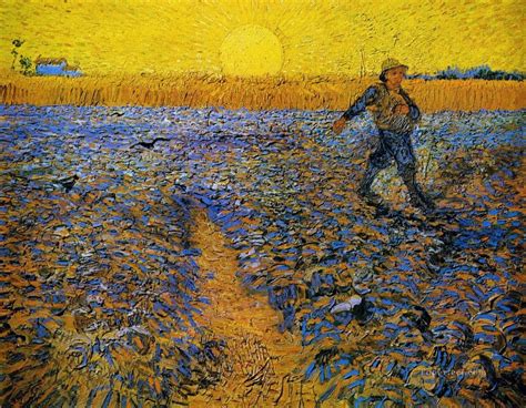 Sower With Setting Sun After Millet Vincent Van Gogh Painting In Oil