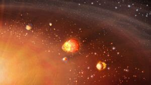 solar system planets   formed   phases