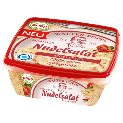 Feinkost Popp Pikanter Nudelsalat Rotes Pesto 400g Bei REWE Online