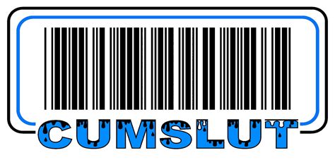 CUMSLUT BARCODE Naughty Temporary Tattoo In Color A Sexy Hot Temporary Barcode Tattoo For