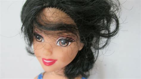 Mattel Nude Barbie Doll With Black Hair Blue Swimsuit Lot Ebay