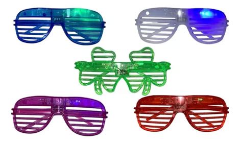 Lentes Luminosos Luz Led Retro Fiesta Batucada Boda