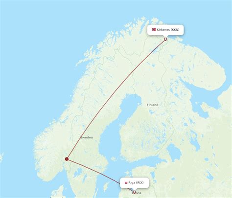 Flights From Riga To Kirkenes Rix To Kkn Flight Routes