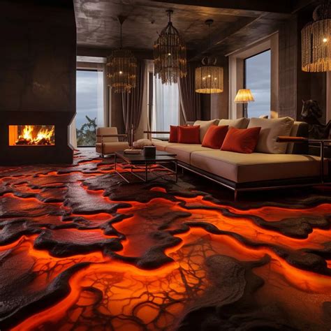 Lava Inspired Floor Transform Your Space With Captivating Elegance