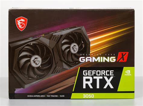 Обзор видеокарты MSI GeForce RTX 3050 Gaming X и тестирование в новых играх
