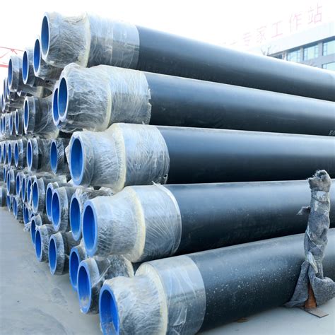 Underground Direct Buried Pre Insulated Thermal Insulation Steel Pipe For Hot Water Pipeline