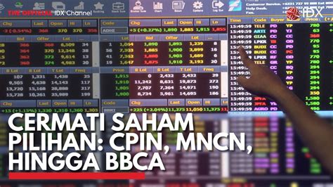 Cermati Saham Pilihan CPIN MNCN Hingga BBCA Video Dailymotion