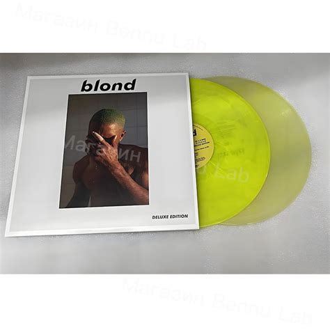 Frank Ocean Blonde Lp Yellow Green Vinyl Record