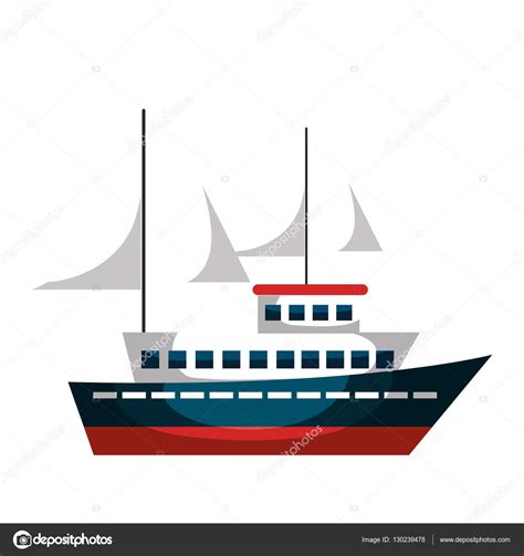 Cruise Ship Silhouette Isolated Icon Stock Vector Image By Yupiramos